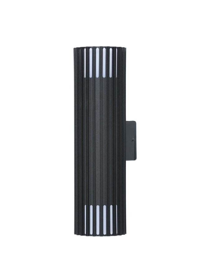 Kinkiet lampa elewacyjna góra dół ryflowana KUUSAMO 2xE27 329349 - LEDco.pl