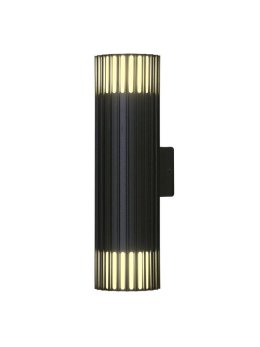 Kinkiet lampa elewacyjna góra dół ryflowana KUUSAMO 2xE27 329349 - LEDco.pl