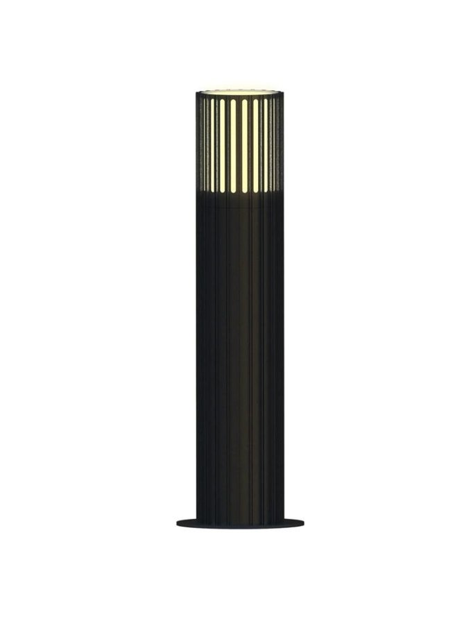 Lampa ogrodowa stojąca okrągła ryflowana KUUSAMO 44cm E27 329356 - LEDco.pl