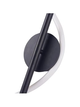 Lampa ścienna czarna kinkiet świecący sznur pleciony tuba led - LEDco.pl