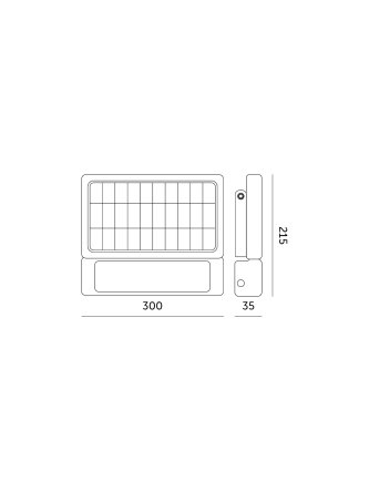 Naświetlacz z czujnikiem ruchu Solar LED MHC 10W 4000K IP65 Kobi 2