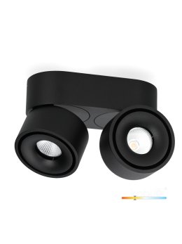 Oprawa sufitowa LAHTI mini dim 2x9W 3000K czarna Art of Light