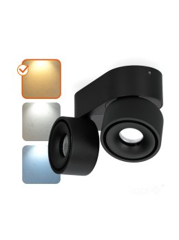 Oprawa sufitowa LAHTI mini dim 2x9W 3000K czarna Art of Light