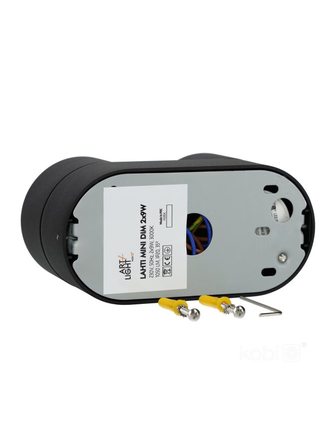 Oprawa sufitowa LAHTI mini dim 2x9W 3000K czarna Art of Light
