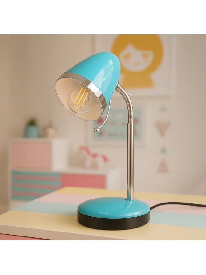 Lampka biurkowa K-MT-200 TURKUSOWY z serii KAJTEK