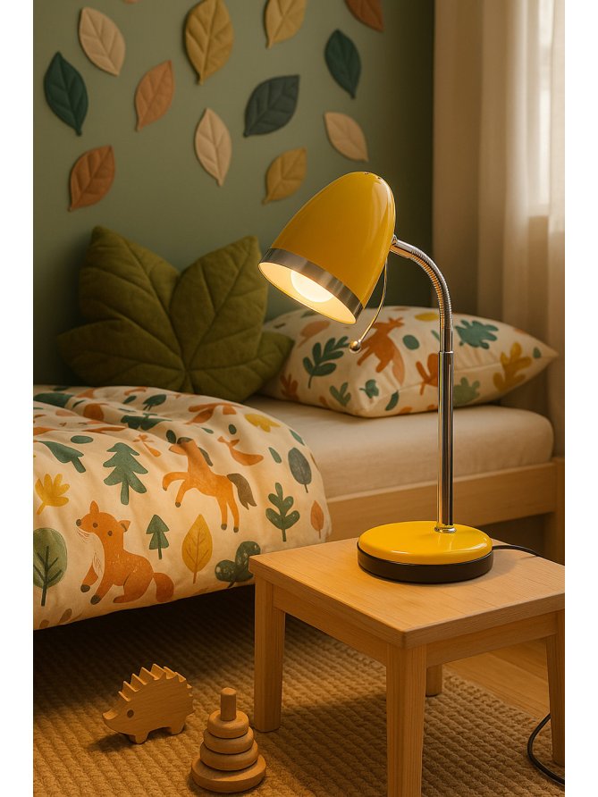Lampka biurkowa K-MT-200 ŻÓŁTY z serii KAJTEK