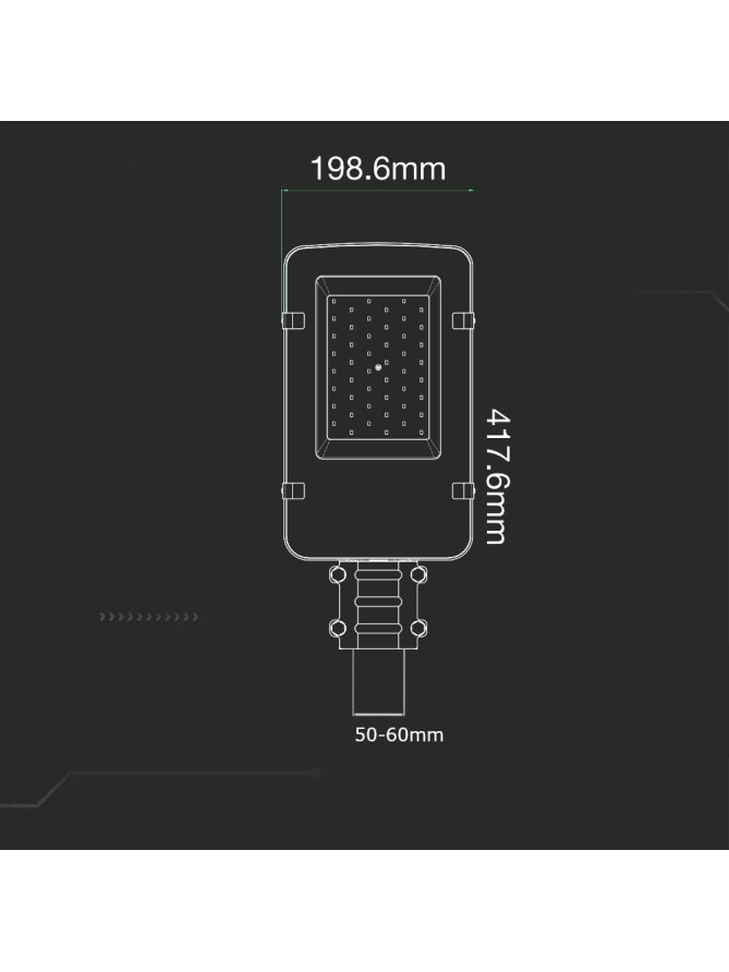 Oprawa Uliczna LED V-TAC SAMSUNG CHIP 30W VT-30ST 4000K 3000lm 5 Lat Gwarancji