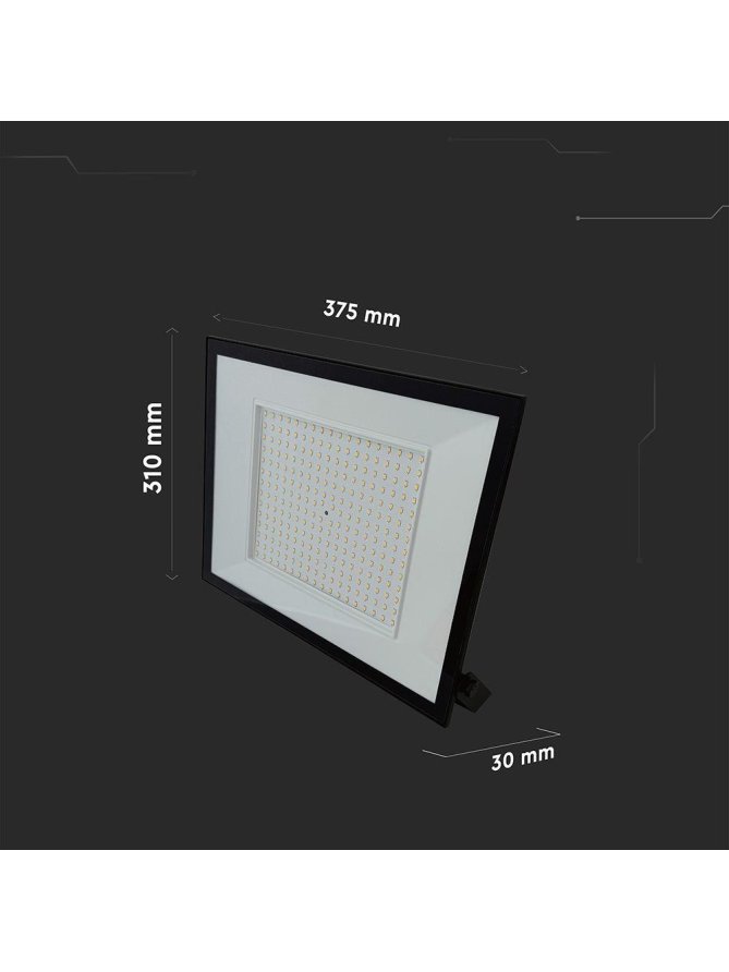 Projektor LED V-TAC 200W LED SMD 4000K Czarny VT-44208 4000K 16450lm