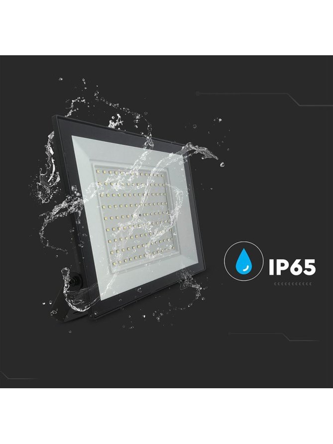 Projektor LED V-TAC 100W LED SMD 6500K Czarny VT-44109 6500K 8150lm