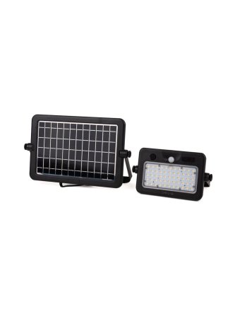Projektor LED Solarny V-TAC 10W USB Czarny IP65 VT-788-10 4000K 1100lm