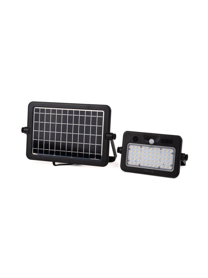 Projektor LED Solarny V-TAC 10W USB Czarny IP65 VT-788-10 4000K 1100lm