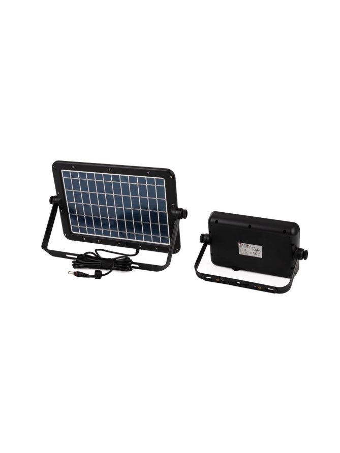 Projektor LED Solarny V-TAC 10W USB Czarny IP65 VT-788-10 4000K 1100lm