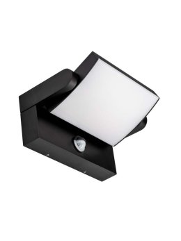 Projektor Oprawa Elewacyjna V-TAC 17W LED Czujnik Ruchu Czarna IP65 VT-11020S 3000K 2520lm
