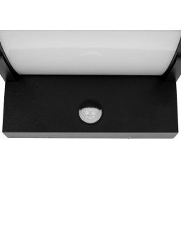 Projektor Oprawa Elewacyjna V-TAC 17W LED Czujnik Ruchu Czarna IP65 VT-11020S 3000K 2520lm