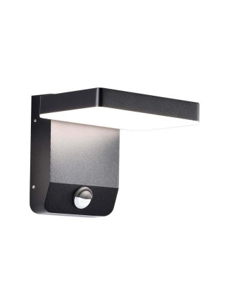 Projektor Oprawa Elewacyjna V-TAC 17W Czujnik Ruchu Czarna IP65 VT-11020S 4000K 2580lm