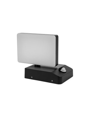 Projektor Oprawa Elewacyjna V-TAC 17W Czujnik Ruchu Czarna IP65 VT-11020S 4000K 2580lm 2