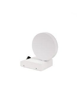 Projektor Oprawa Elewacyjna V-TAC 17W LED Czujnik Ruchu Okrągła Biała IP65 VT-11020S 4000K 2520lm