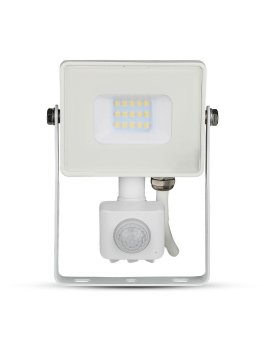 Projektor LED V-TAC 10W SAMSUNG CHIP Czujnik Ruchu Funkcja Cut-OFF Biały VT-10-S-W 6400K 800lm 5 Lat Gwarancji
