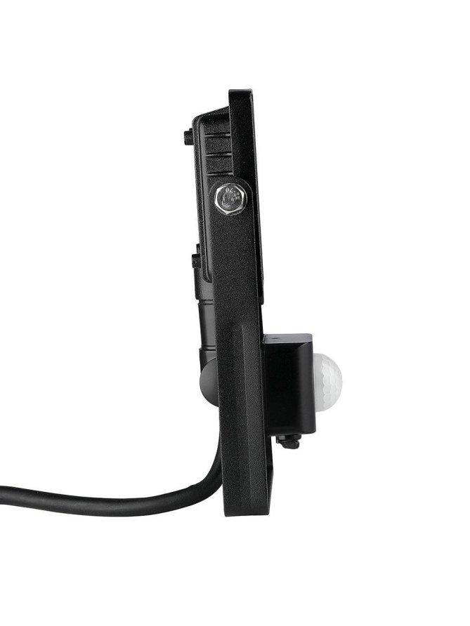 Projektor LED V-TAC 10W SAMSUNG CHIP Czujnik Ruchu Funkcja Cut-OFF Czarny VT-10-S-B 3000K 800lm 5 Lat Gwarancji