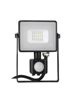 Projektor LED V-TAC 10W SAMSUNG CHIP Czujnik Ruchu Funkcja Cut-OFF Czarny VT-10-S-B 4000K 800lm 5 Lat Gwarancji