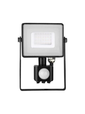 Projektor LED V-TAC 30W SAMSUNG CHIP Czujnik Ruchu Funkcja Cut-OFF Czarny VT-30-S-B 3000K 2400lm 5 Lat Gwarancji