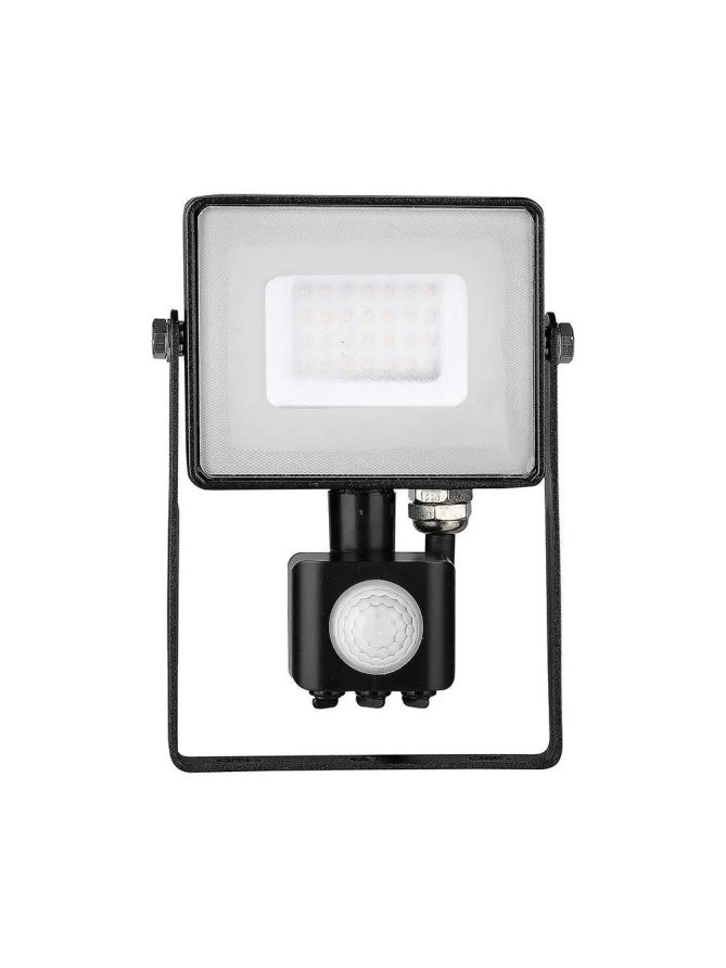 Projektor LED V-TAC 30W SAMSUNG CHIP Czujnik Ruchu Funkcja Cut-OFF Czarny VT-30-S-B 3000K 2400lm 5 Lat Gwarancji