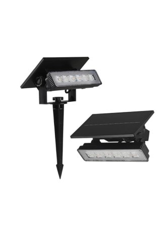 Oprawa Ogrodowa 2w1 Wbijana Ścienna LED V-TAC Solarna 0,9W IP65 VT-41009 3000K 80lm 3 Lata Gwarancji