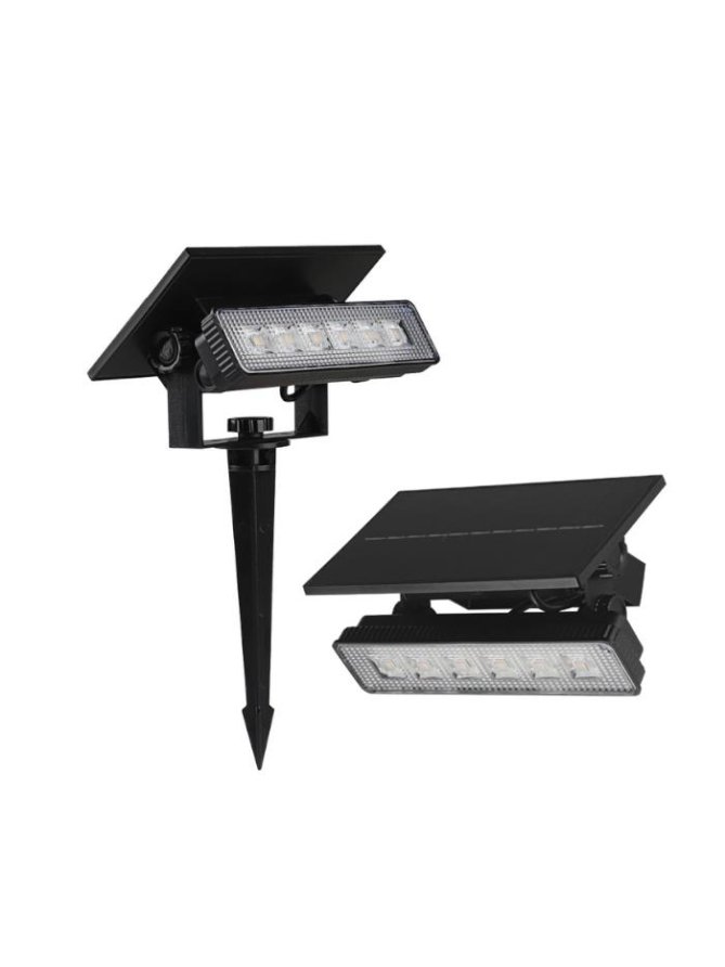 Oprawa Ogrodowa 2w1 Wbijana Ścienna LED V-TAC Solarna 0,9W IP65 VT-41009 3000K 80lm 3 Lata Gwarancji