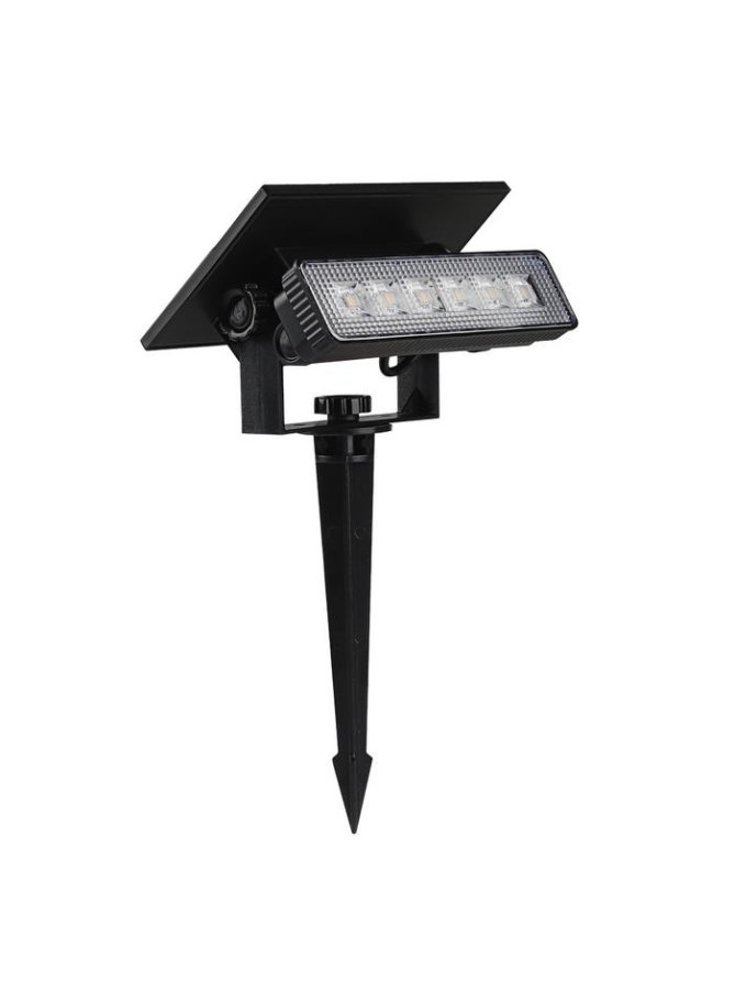 Oprawa Ogrodowa 2w1 Wbijana Ścienna LED V-TAC Solarna 0,9W IP65 VT-41009 3000K 80lm 3 Lata Gwarancji