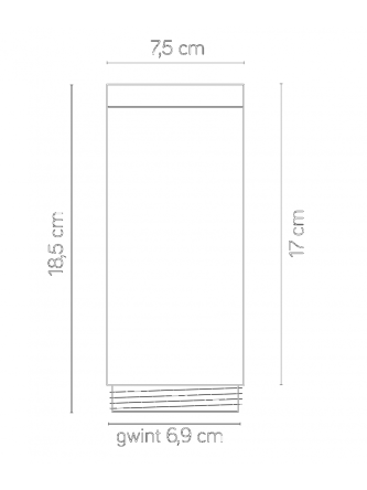 Klosz do lamp INOX okrągłych Srebrnych 2