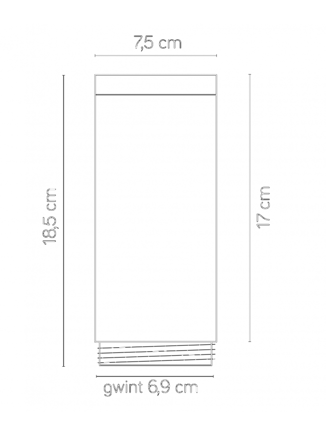 Klosz do lamp INOX okrągłych Srebrnych