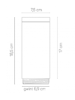 Klosz do lamp INOX okrągłych Srebrnych