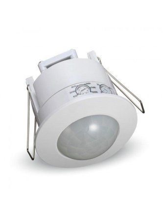 Czujnik Ruchu Sufitowy 360st Wpuszczany Okrągły Biały V-TAC VT-8029