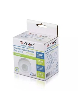 Czujnik Ruchu 360st Sufitowy na podczerwień Biały V-TAC VT-8004