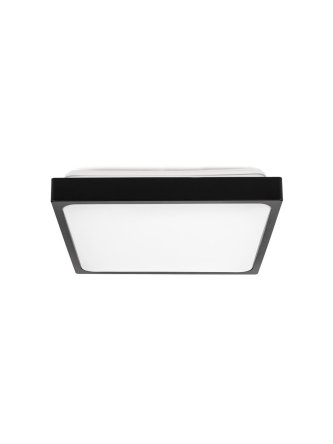 Plafon V-TAC 30W LED Kwadrat IP44 42x42cm Czarny VT-8630B-SQ 6500K 3000lm