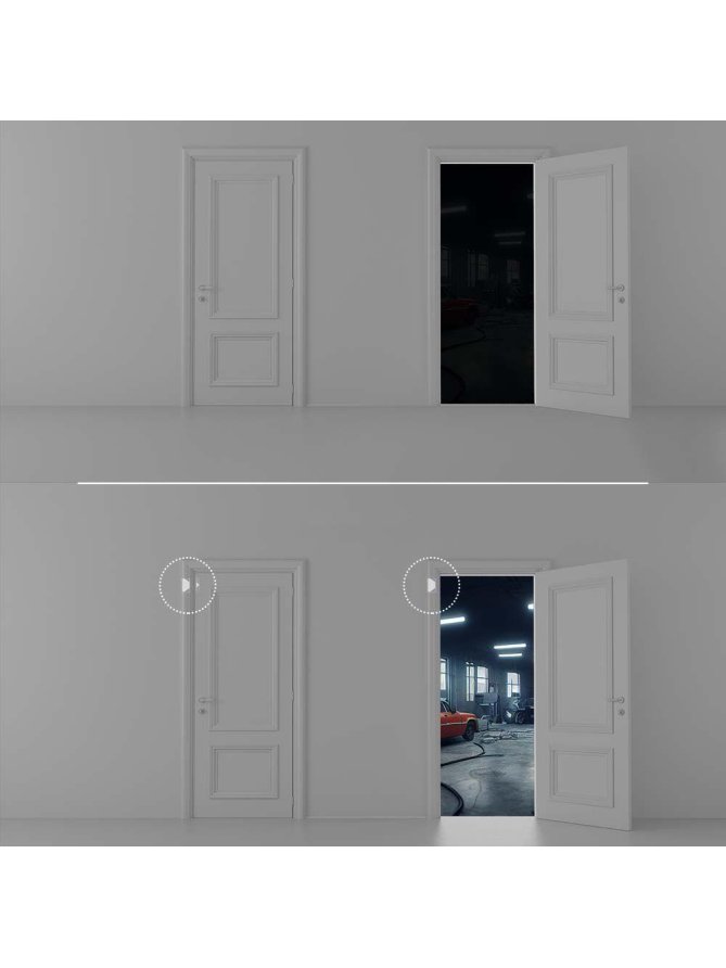 Czujnik Ruchu Otwarcia Drzwi Okna WiFi Biały SMART Google Home ALEXA V-TAC VT-5177