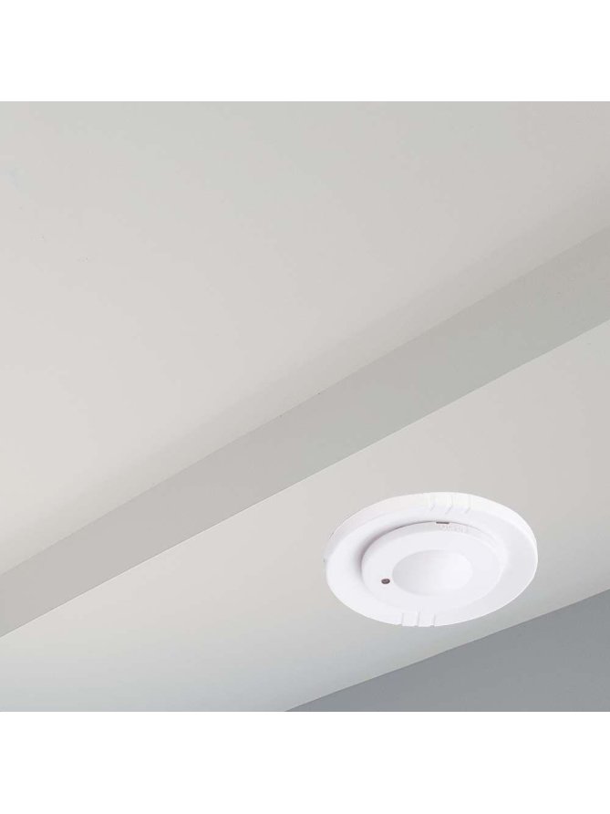 Czujnik Ruchu Mikrofalowy V-TAC Sufitowy Podtynkowy 360st fi80 1200W Biały VT-80360 5 Lat Gwarancji
