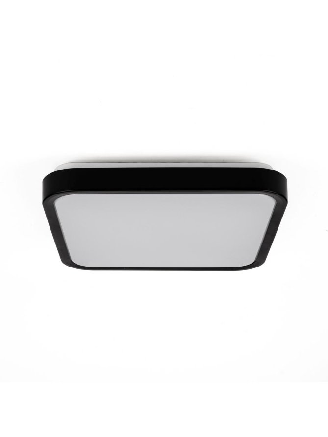 Plafon V-TAC 18W LED Kwadrat 25x25cm Natynkowy IP44 Czarny VT-8618B 3000K 1830lm