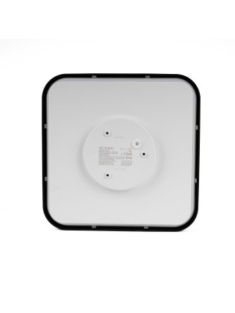 Plafon V-TAC 18W LED Kwadrat 25x25cm Natynkowy IP44 Czarny VT-8618B 3000K 1830lm 2