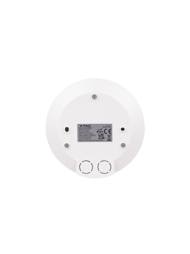 Czujnik Ruchu Obecności 360st V-TAC Natynkowy Sufitowy SLIM 25mm 360st fi76 1000W Biały VT-81014 5 Lat Gwarancji