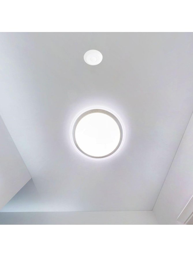 Czujnik Ruchu Obecności 360st V-TAC Natynkowy Sufitowy SLIM 25mm 360st fi76 1000W Biały VT-81014 5 Lat Gwarancji