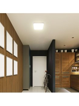 Plafon V-TAC 24W LED SAMSUNG CHIP Kwadrat 29x29cm Natynkowy IP44 Biały VT-8624 4000K 2500lm 5 Lat Gwarancji