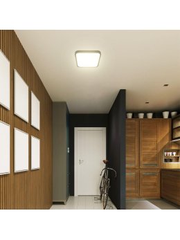 Plafon V-TAC 48W LED SAMSUNG CHIP Kwadrat 42x42cm Natynkowy IP44 Czarny VT-8630B 6500K 5160lm 5 Lat Gwarancji