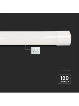 Oprawa V-TAC 40W LED Liniowa Natynkowa 120cm 120Lm/W CCT Zmiana Barwy VT-8340CCT 3000K-6500K 4800lm 3 Lata Gwarancji