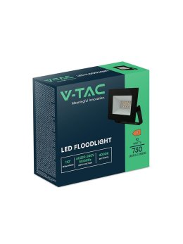 Projektor LED V-TAC 10W LED SMD 4000K Czarny VT-44012 4000K 730lm