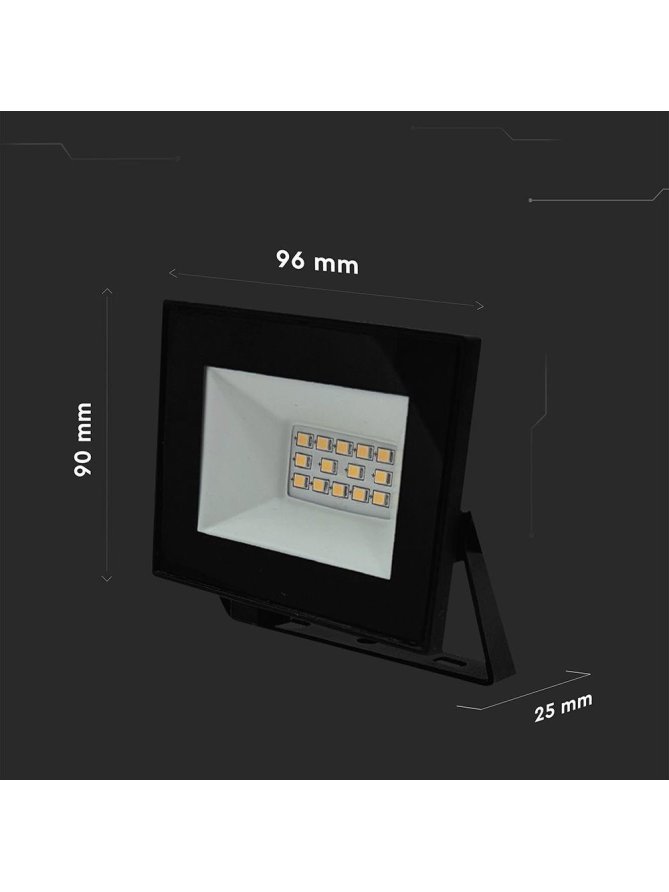 Projektor LED V-TAC 10W LED SMD 4000K Czarny VT-44012 4000K 730lm