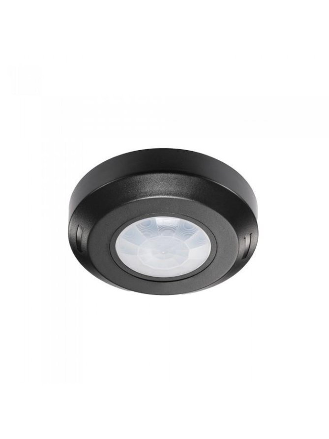Czujnik Ruchu 360st Sufitowy fi76 Czarny V-TAC VT-8091