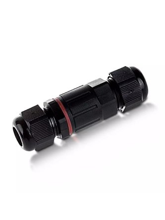 Złączka Mufa Hermetyczna 2x3Pin Czarna Średnica przewodu 4-6,5mm IP68 V-TAC VT-792