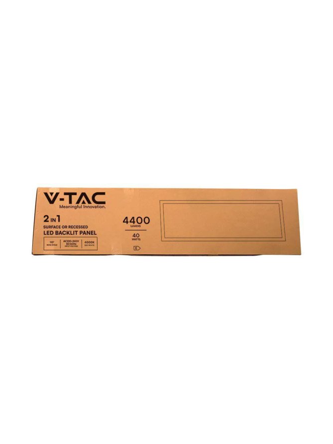 Panel LED V-TAC 40W 1200x300 3w1 natynkowy/podtynkowy VT-6147 6500K 4400lm