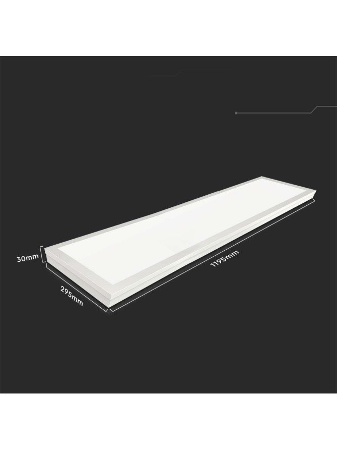 Panel LED V-TAC 40W 1200x300 3w1 natynkowy/podtynkowy VT-6147 6500K 4400lm
